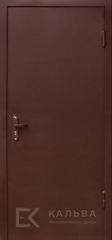 Фото «Металлическая дверь коричневая порошковая венге с зеркалом классика №73»