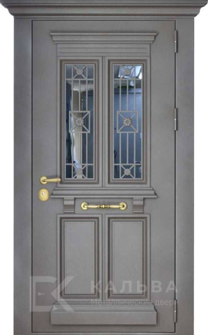 Фото «Железная графит с двойным остеклением и золотой фурнитурой №416»